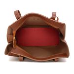 Kit de Bolsas Femininas Grande Sacola + Transversal e Necessarie Marrom