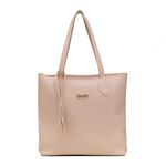 Kit de Bolsas Femininas Grande Sacola + Transversal e Necessarie Creme