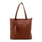 Kit de Bolsas Femininas Grande Sacola + Transversal e Necessarie Marrom