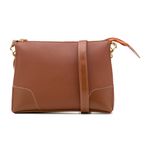 Kit de Bolsas Femininas Grande Sacola + Transversal e Necessarie Marrom