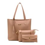 Kit de Bolsas Femininas Grande Sacola + Transversal e Necessarie Nude
