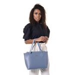 Bolsa Feminina de Ombro Grande Azul Dhaffy
