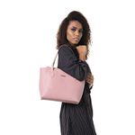 Bolsa Feminina de Ombro Grande Rosa Dhaffy 