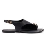 Sandália Rasteira Feminina Dhaffy Detalhe em Anel no Dedo