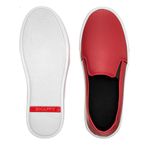 Slip On Feminino Casual Vermelho Dhaffy