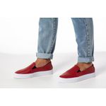 Tênis Slip On Vermelho Feminino Dhaffy 