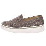Slip On Feminino com Brilho Cinza
