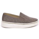 Slip On Feminino com Brilho Cinza