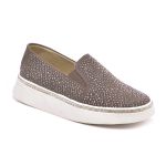 Slip On Feminino com Brilho Cinza
