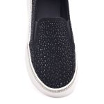 Slip On Feminino com Brilho Preto