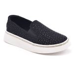 Slip On Feminino com Brilho Preto