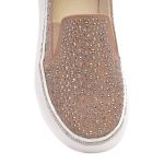 Slip On Feminino com Brilho Rosa