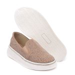 Slip On Feminino com Brilho Rosa