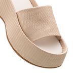 Tamanco Flatform Feminino Palha