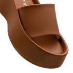 Tamanco Flatform Feminino Caramelo