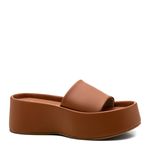 Tamanco Flatform Feminino Caramelo