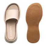 Tamanco Flatform Feminino Cinza Claro