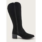 Bota Feminina Western Cano Longo Preto