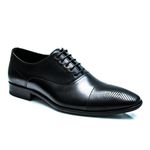 Sapato Social Preto de Couro Legítimo Linha Executive 