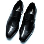 Sapato Social Preto de Couro Legítimo Linha Italiano
