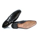 Sapato Social de Couro Preto Legítimo Linha Premium 