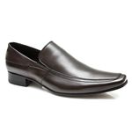 Sapato Social Cafe de Couro Legítimo Linha Premium 