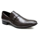 Sapato Social Café de Couro Legítimo Linha Premium 