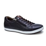 Sapatênis Couro Legítimo e Linha Sport 3 Cor Café 