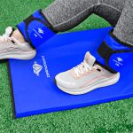 Par de Caneleira 5kg Azul Tornozeleira Para Treino Funcional Treinamento de Pernas Gluteo Em Casa Na Academia