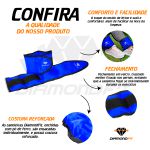 Par de Caneleira 5kg Azul Tornozeleira Para Treino Funcional Treinamento de Pernas Gluteo Em Casa Na Academia