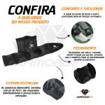 Kit Colchonete Dobrável D50 Academia Maleta + Par de Caneleira 5Kg Musculação Fitness Tornozeleira Preto