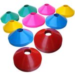 Kit 10 Chapéu Chinês Colorido Disco Treino Funcional Cone Tartaruga Colorido Half Academia Treinamento Agilidade