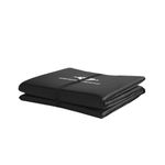 Kit Colchonete Dobrável D50 Academia Maleta + Par de Caneleira 5Kg Musculação Fitness Tornozeleira Preto
