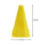 Kit 10 Cones De Agilidade Demarcatório Para Treino Funcional Academia Treinamento De Coordenação