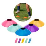 Kit De Treino Funcional Com Escada Rosa de 7 Degraus 10 Cones 10 Chapéus Chineses Corda Bolsa
