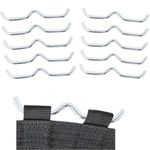 Kit 10 Gancho Bigode W Para mini Jump Trampolim Morceguinho Cama Elástica Fitness