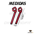 Par Luva De Munhequeira Gancho Straps Profissional Grip Crossfit Musculação Alta Resistência Com Pegada Levantamento de Peso
