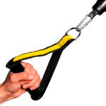 Par Puxador Amarelo Estribo De Mao Reforçado Aparelho de Musculação Fitness