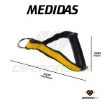 Par Puxador Amarelo Estribo De Mao Reforçado Aparelho de Musculação Fitness