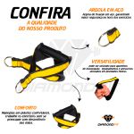 Par Puxador Amarelo Estribo De Mao Reforçado Aparelho de Musculação Fitness