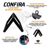 Puxador Triangulo para Cross Over Musculação Academia Remada Cavalinho Barra Fitness Funcional Cross Over