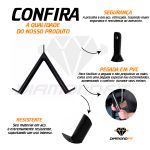 Puxador V Barra Pulley Tríceps para Cross Over Musculação Academia Fitness Atividade Funcional