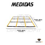 Quadrado de Agilidade para Treinamento Funcional Vermelho
