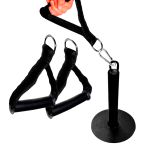 Suporte Sumô para Agachamento Com Manoplas Preto