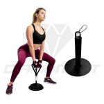 Suporte Sumô para Agachamento Com Manoplas Amarelo