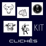 Kit 04 Clichês de 65mm 