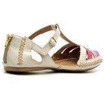 Sandalia Sapatilha Feminino DiConfort Moleca Off White Lavanda