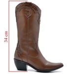 BOTA FEMININA COUNTRY BICO FINO DICONFORT CARAMELO