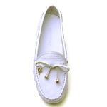 Mocassim Drive Sapatilha Feminina Via Confort Couro Branco