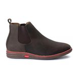 Bota Botina Chelsea de Conforto Anatômico Ortopédico Com Palmilha Gel Cafe